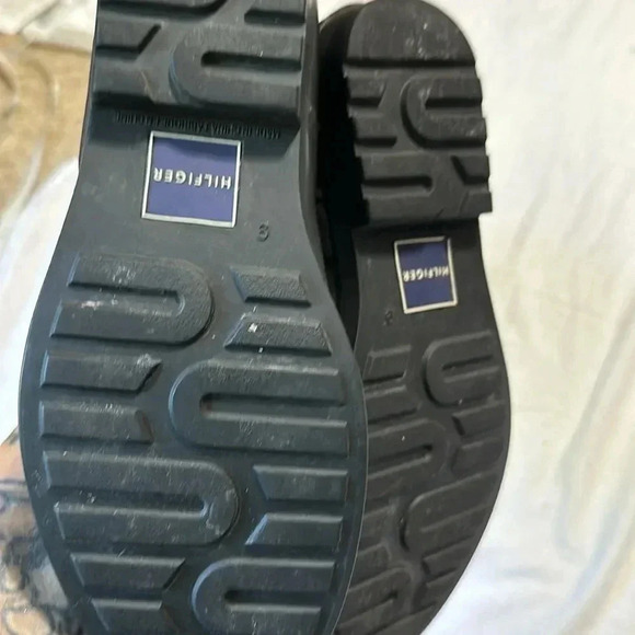 Tommy Hilfiger Women’s 9 Black TWcoastal Tall Rubber Boots Rainboots Rain Winter - Picture 7 of 8